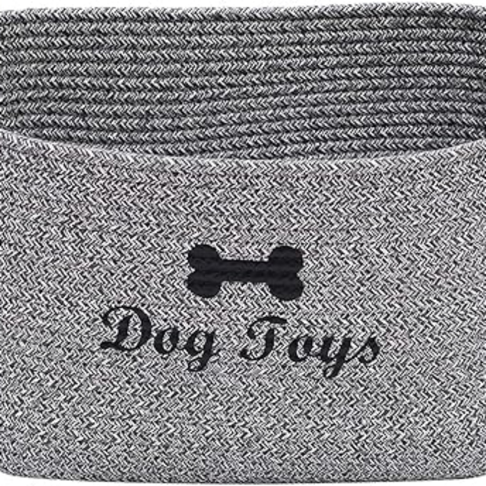Soft Rope Dog Toy Basket-Used